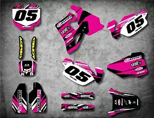 カスタムグラフィックフルキットホンダ CR 80 1996 / 2002 ディガーピンクスタイルステッカー Custom Graphics Full Kit for HONDA CR 80 1996 / 2002 DIGGER PINK style stickers 【並行輸入品】