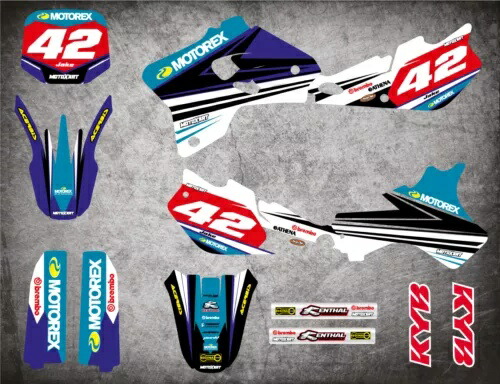 ヤマハ YZ 80 1993 - 2001 STRIKE STYLE ステッカーに適合するカスタムグラフィックスフルキット Custom Graphics Full Kit to Fit Yamaha YZ 80 1993 - 2001 STRIKE STYLE stickers 【並行輸入品】 55,660円