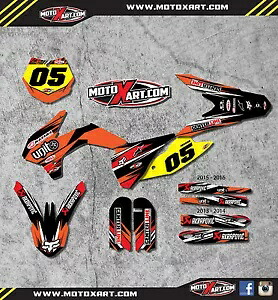 カスタムグラフィックスフルキット - DIGGER STYLE デカールステッカーは KTM 85 2013 - 2017 に適合します。 Custom Graphics full Kit - DIGGER STYLE decals stickers fits KTM 85 2013 - 2017 【並行輸入品】