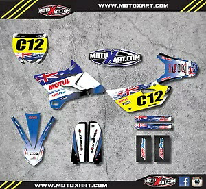 ヤマハ YZ 85 - 2015 - 2020 オージープライドスタイルステッカーキット フルカスタムグラフィックス YAMAHA YZ 85 - 2015 - 2020 AUSSIE PRIDE style stickers kit Full Custom Graphics 【並行輸入品】