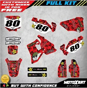 ホンダ CR 80 1996 / 2002 フルカスタムグラフィックキットメタルスタイルデカールステッカーキット HONDA CR 80 1996 / 2002 Full Custom Graphic Kit METAL Style decals sticker kit 【並行輸入品】｜カスタムパーツ WORLD倉庫