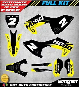 フルカスタムグラフィックキットは、Husqvarna TC 85 2018 - 2021 BASE スタイルのステッカーに適合します。 Full custom graphic kit fits Husqvarna TC 85 2018 - 2021 BASE style stickers 【並行輸入品】