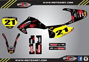 ホンダ CRF 230 F 2003 - 2007 カスタム グラフィック キット BARBED スタイル デカール/ステッカー Honda CRF 230 F 2003 - 2007 Custom Graphic kit BARBED style decals / stickers 【並行輸入品】