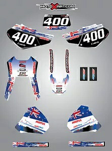 フルカスタムグラフィックキット -AUSSIE PRIDE - HONDA XR 400 1996 - 2004 ステッカー Full Custom Graphic Kit -AUSSIE PRIDE - HONDA XR 400 1996 - 2004 stickers 【並行輸入品】