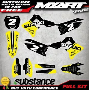 スズキ RMZ 450 2018 2019 2020 2021 2022 ベーススタイルに適合するカスタムグラフィックキット Custom Graphics Kit to Fit Suzuki RMZ 450 2018 2019 2020 2021 2022 BASE STYLE 【並行輸入品】｜カスタムパーツ WORLD倉庫
