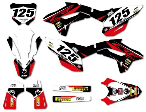 カスタムステッカーキット ホンダ CRF 450 2021 - 2024 ユーロレッドスタイルグラフィックスデカール Custom sticker Kit for Honda CRF 450 2021 - 2024 EURO RED Style graphics decals 【並行輸入品】 59,290円