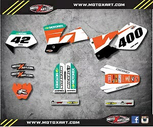 KTM EXC 2003 RECKLESS スタイルのカスタムグラフィック Custom graphics for KTM EXC 2003 RECKLESS style 【並行輸入品】｜カスタムパーツ WORLD倉庫