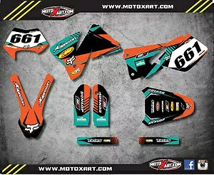 カスタムグラフィックフルキット KTM EXC 2001 2002 に適合する VITAL スタイルステッカー Custom graphics full kit VITAL style stickers to fit KTM EXC 2001 2002 【並行輸入品】