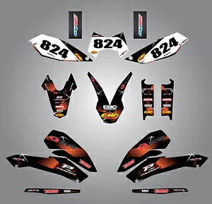 カスタムグラフィックスフルキット BARBED スタイル、KTM LC4 SMC 690 / 2009 - 2011 に適合 Custom Graphics full kit BARBED style to fit KTM LC4 SMC 690 / 2009 - 2011 【並行輸入品】