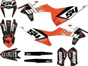 KTM EXC EXCF 2020 - 2023 マスタースタイルステッカーキットカスタムデカール用グラフィック Graphics for KTM EXC EXCF 2020 - 2023 Master Style sticker kit custom decals 【並行輸入品】｜カスタムパーツ WORLD倉庫