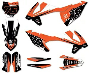 カスタムグラフィック、フルキット 2016 - 2018 KTM SX 150 に適合するアカウントスタイルステッカー Custom graphics, full kit Account style stickers to fit 2016 - 2018 KTM SX 150 【並行輸入品】｜カスタムパーツ WORLD倉庫