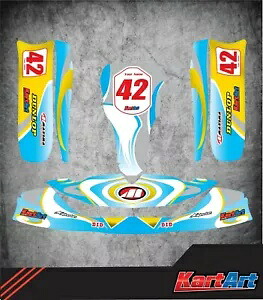 トニーカート OTK M6 フルカスタム KART ART ステッカーキット WHIRLPOOL STYLE / グラフィック Tony Kart OTK M6 full custom KART ART sticker kit WHIRLPOOL STYLE / graphics 【並行輸入品】