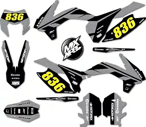 カスタムグラフィックキットモノスタイルデカールステッカーキットは KTM EXC 2014 2015 2016 に適合 Custom graphics kit MONO style decals sticker kit fits KTM EXC 2014 2015 2016 【並行輸入品】
