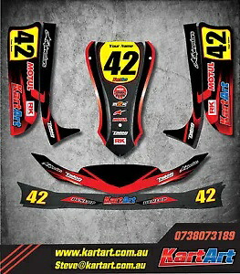 アロー X1 ジュニア/カデット ゴーカート フルカスタム KART ART ステッカーキット THUNDER STYLE Arrow X1 Junior / Cadet go kart full custom KART ART sticker kit THUNDER STYLE 【並行輸入品】
