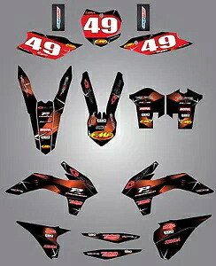 カスタムグラフィックス KTM SX SXF 2013 - 2015 BARBED STYLE フルステッカーキット Custom Graphics for KTM SX SXF 2013 - 2015 BARBED STYLE full sticker kit 【並行輸入品】