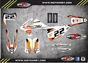 KTM EXC シリーズ 2017 用カスタムグラフィック + STORM STYLE フルステッカーキット Custom graphics for KTM EXC Series 2017 + STORM STYLE full sticker kit 【並行輸入品】