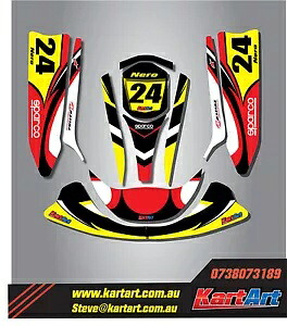 TopKart Cadet 2008 - 2011 ゴーカート ステッカー キット NERO STYLE デカール TopKart Cadet 2008 - 2011 go kart sticker kit NERO STYLE decals 【並行輸入品】｜カスタムパーツ WORLD倉庫