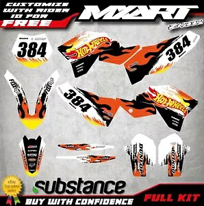 グラフィックス KTM 250 SXF 2007 2008 209 2010 BLAZE スタイルデカールキットステッカーキット Graphics for KTM 250 SXF 2007 2008 209 2010 BLAZE style decal kit sticker kit 【並行輸入品】