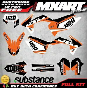 カスタムグラフィックスキット KTM EXC 2012 2013 フックスタイルステッカーとデカール Custom graphics kit For KTM EXC 2012 2013 HOOK style Stickers and decals 【並行輸入品】