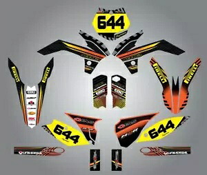 KTM 250 SX 2011 - 2012 ファクトリースタイルのカスタムグラフィックス Custom graphics for KTM 250 SX 2011 - 2012 FACTORY STYLE 【並行輸入品】 59,290円