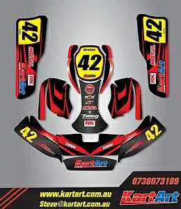 ザナルディカート ニューエイジ2 カスタム KART ART ステッカーキット THUNDER STYLE / グラフィック Zanardi Kart new age 2 custom KART ART sticker kit THUNDER STYLE / graphics 【並行輸入品】｜カスタムパーツ WORLD倉庫