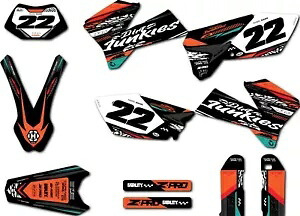 カスタムステッカーキットワイルドスタイルデカールステッカーは KTM EXC 2005 2006 2007 デカールに適合 Custom sticker kit Wild style decals stickers fits KTM EXC 2005 2006 2007 decals 【並行輸入品】｜カスタムパーツ WORLD倉庫