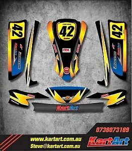 アローX1ジュニア/カデットカート フルカスタム KART ART ステッカーキット SUNRISE STYLE Arrow X1 Junior / Cadet Kart full custom KART ART sticker kit SUNRISE STYLE 【並行輸入品】｜カスタムパーツ WORLD倉庫