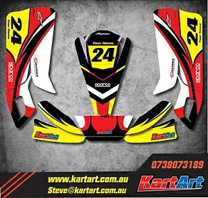 アロー AX9 ジュニア ゴーカート フルカスタム KART ART ステッカーキット NERO STYLE デカール Arrow AX9 junior go kart full custom KART ART sticker kit NERO STYLE decals 【並行輸入品】 59,290円