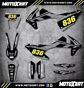 カスタムグラフィックキット MONO スタイルデカールステッカー KTM EXC 2017 2018 2019 に適合 Custom graphics kit MONO style decals stickers fits KTM EXC 2017 2018 2019 【並行輸入品】