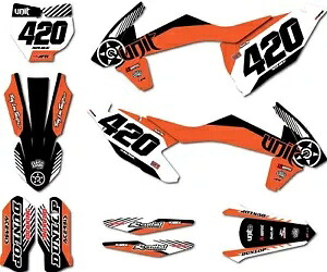 グラフィックス KTM SXF 2016 2017 2018 モデルハッシュスタイルフルステッカーキットデカールキット graphics for KTM SXF 2016 2017 2018 models HUSH style full sticker kit decal kit 【並行輸入品】