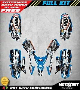 ポラリス プレデター 50 QUAD ATV カスタム グラフィックス キット OUTLAW ブルー ステッカー デカール Polaris Predator 50 QUAD ATV custom graphics kit OUTLAW BLUE stickers decals 【並行輸入品】