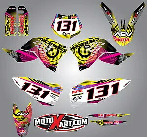 フルカスタムグラフィックキット KTM SXF / 2007 - 2010 NEON スタイルステッカー/デカール Full Custom Graphic Kit KTM SXF / 2007 - 2010 NEON style stickers / decals 【並行輸入品】