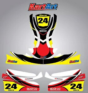 TopKart Cadet 2008 - 2011 ゴーカート ステッカー キット NERO STYLE デカール TopKart Cadet 2008 - 2011 go kart sticker kit NERO STYLE decals 【並行輸入品】
