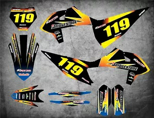 KTM SXF 2019 + SUNRISE STYLE ステッカー デカールに適合するカスタム グラフィックス フルキット Custom Graphics Full Kit to Fit KTM SXF 2019 + SUNRISE STYLE stickers decals 【並行輸入品】