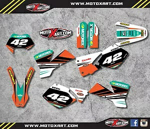 カスタムグラフィックスフルキット - STRIKE STYLE ステッカー/デカールは KTM EXC 2003 に適合します。 Custom Graphics full Kit - STRIKE STYLE stickers/decals fits KTM EXC 2003 【並行輸入品】