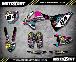 フルカスタムグラフィックキット RUSH STYLE KTM SXF 2016 2017 デカールステッカー Full Custom Graphic Kit RUSH STYLE KTM SXF 2016 2017 decals stickers 【並行輸入品】