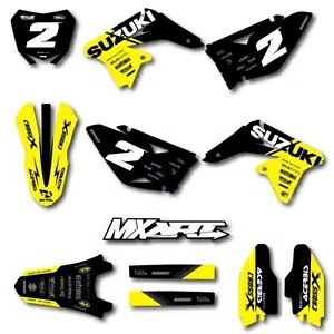 スズキ RMZ 250 2010 - 2018 ベーススタイルデカールに適合するカスタムグラフィックスフルキット Custom Graphics Full Kit to Fit Suzuki RMZ 250 2010 - 2018 BASE STYLE decals 【並行輸入品】