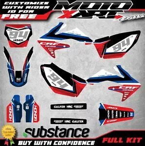 ホンダ CRF 250 2004 2005 フルカスタム グラフィック キット FLUID スタイル ステッカー キット デカール キ Honda CRF 250 2004 2005 Full Custom Graphic Kit FLUID Style sticker kit decal ki 【並行輸入品】
