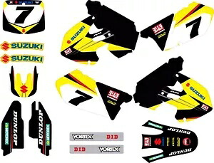 カスタムグラフィックスフルキットスズキ RM 250 1999 2000 クリスタルスタイルデカールキットに適合 Custom Graphics Full Kit to Fit Suzuki RM 250 1999 2000 Crystal Style decal kit 【並行輸入品】｜カスタムパーツ WORLD倉庫