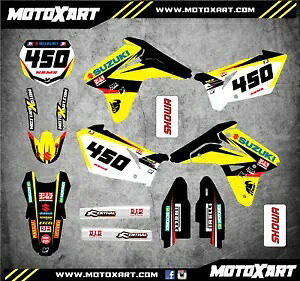フルカスタムグラフィックキット BRASH STYLE スズキ RMZ 450 / 2007 ステッカー デカールに適合 Full Custom Graphic Kit BRASH STYLE Fits SUZUKI RMZ 450 / 2007 stickers decals 【並行輸入品】