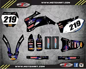 カスタムグラフィックス、ヤマハ YZ 125/250 2002-2005 用フルキット BARBED STYLE ステッカー Custom graphics, full kit for Yamaha YZ 125/250 2002- 2005 BARBED STYLE stickers 【並行輸入品】