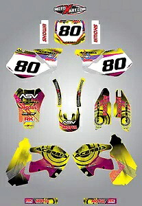 フルカスタムグラフィックキットスズキ RM 250 - 1999 - 2000 ネオンスタイルステッカーデカール Full Custom Graphic Kit Suzuki RM 250 - 1999 - 2000 NEON style stickers decals 【並行輸入品】｜カスタムパーツ WORLD倉庫 61,105円