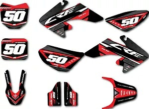 フルカスタムグラフィックキット衝突スタイルホンダ CRF 50 ステッカーキットデカール CRF50 Full Custom Graphics Kit Collide style Honda CRF 50 sticker kit decals CRF50 【並行輸入品】