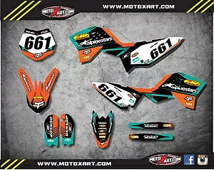 フルカスタムグラフィックキット VITAL スタイルステッカー KTM 50 2009 - 2015 デカールに適合 Full Custom Graphics Kit VITAL Style stickers Fits KTM 50 2009 - 2015 decals 【並行輸入品】
