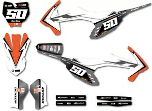 KTM 50 SX 2016 - 2023 BEAST スタイルのカスタムグラフィックフルステッカーキットデカール Custom graphics for KTM 50 SX 2016 - 2023 BEAST style full sticker kit decals 【並行輸入品】