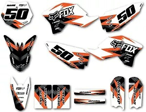 フルカスタムグラフィックキット サスペクトスタイルステッカー KTM 50 2009 - 2015 デカールに適合 Full Custom Graphics Kit Suspect Style stickers Fits KTM 50 2009 - 2015 decals 【並行輸入品】