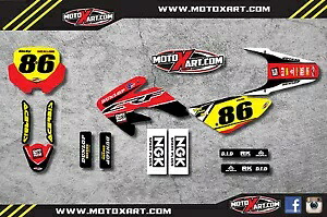 カスタムグラフィック、ホンダ CRF 70 用フルキット - 2003 - 2011 PYRO スタイルステッカー Custom graphics, full kit for Honda CRF 70 - 2003 - 2011 PYRO style stickers 【並行輸入品】