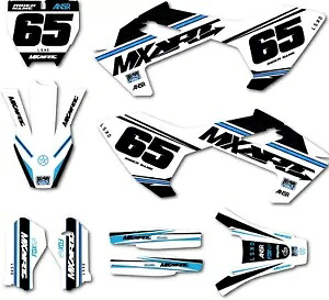 カスタムグラフィックキット リップドスタイルデカールは、Husqvarna TC 65 2017 - 2023 に適合します。 Custom Graphics Kit Ripped style decals fits Husqvarna TC 65 2017 - 2023 【並行輸入品】