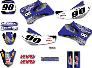 フルカスタムグラフィックキットスチールはヤマハTTR 90デカールステッカーキットに適合します Full Custom Graphic Kit Steel fits Yamaha TTR 90 decals sticker kit 【並行輸入品】