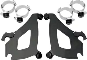 Memphis Shades トリガーロック マウントキット ブレットフェアリング用 ブラック MEK1963 Memphis Shades Trigger-Lock Mount Kit for Bullet Fairing Black MEK1963 【並行輸入品】